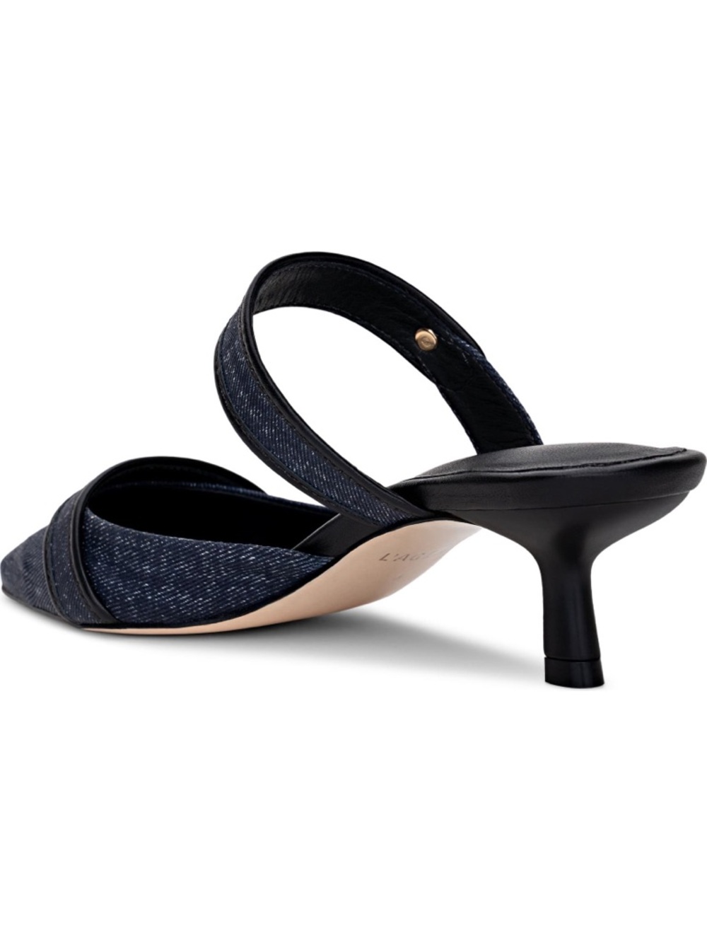 L'AGENCE Gilliane Denim Mule - Picture 2 of 11